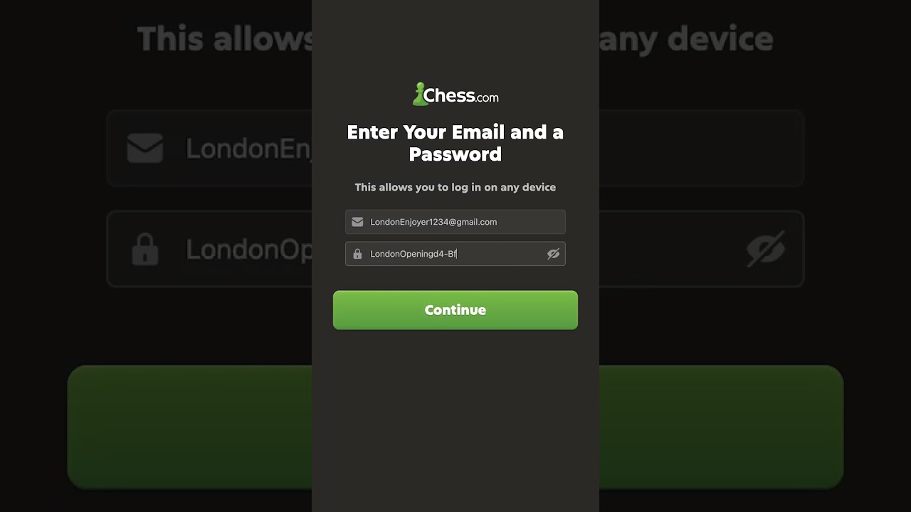 Chess.com Says my Password is too WEAK?! But I love the london system...