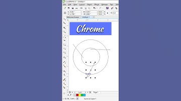 How to draw Chrome Logo in CorelDraw? #tips #tricks #learning #coreldraw #design #corel #tutorial