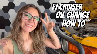 How to: Fj Cruiser oil change both methods