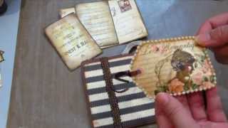 Le Romantique Tut Series 4 (Pt 1) - Vintage Suitcase Layout & TH, LSG distress tecniques