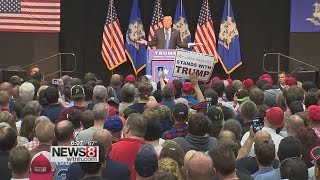 Donald Trump holds rallies in Waterbury Bridgeport
