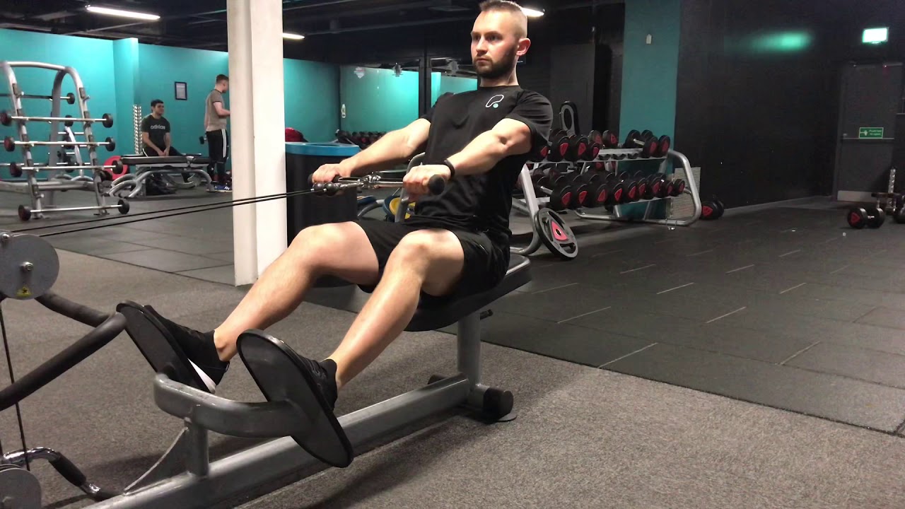 Seated Cable Row Pronated Grip YouTube