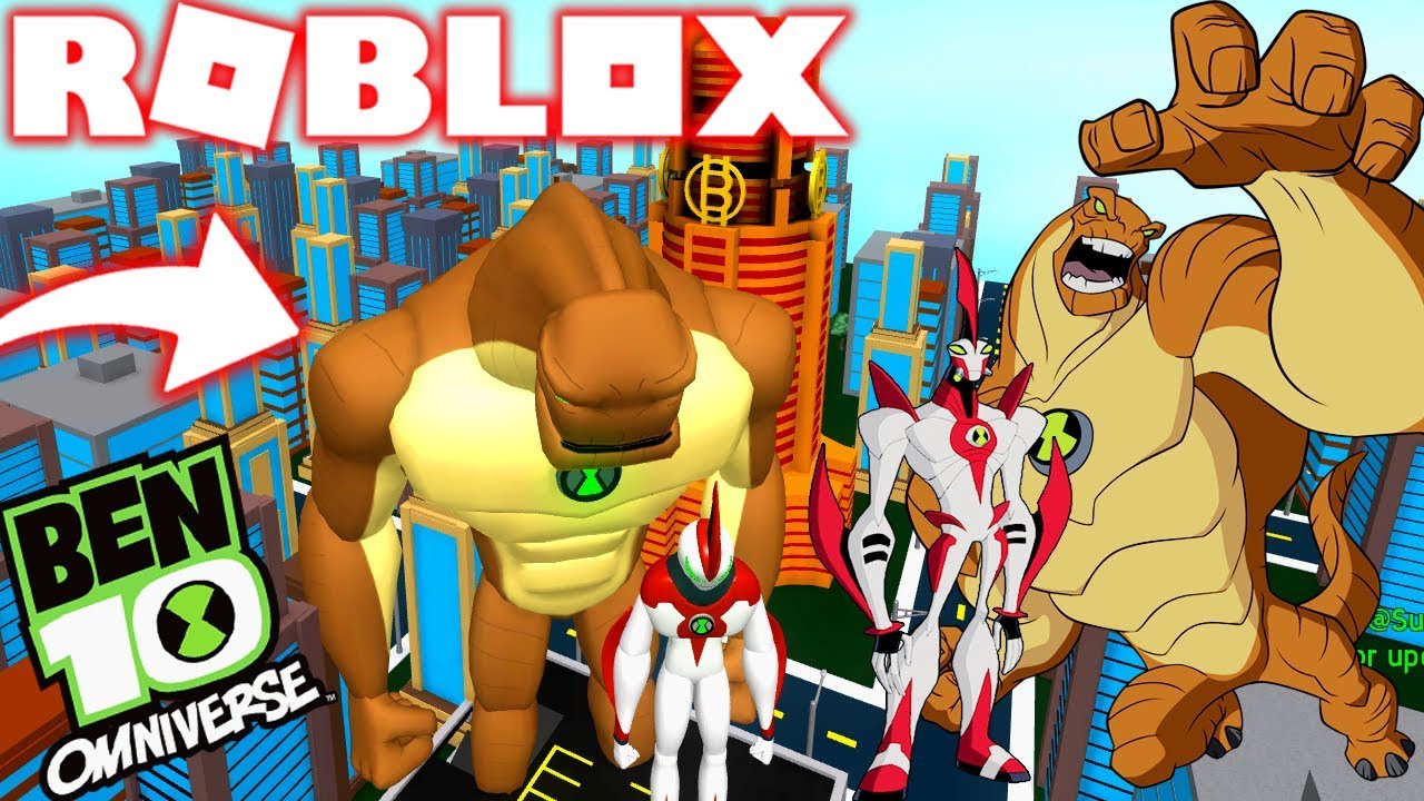 Roblox Ben 10 Alien Enormossauro E Maior Que O Gigante Ben 10 Arrival Of Aliens Youtube - camisa do ben 10 roblox