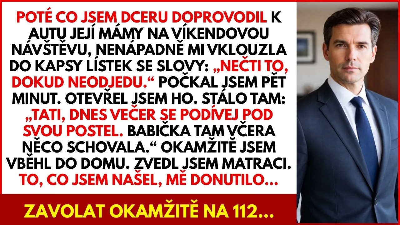 Moje máma nechala moji devadesátiletou babičku samotnou s lístečkem na lednici a odjela na víkend. Když jsem to zjistil, řekla mi: „Nemusíš přijíždět. Máme to pod kontrolou." Jenže pak začala...