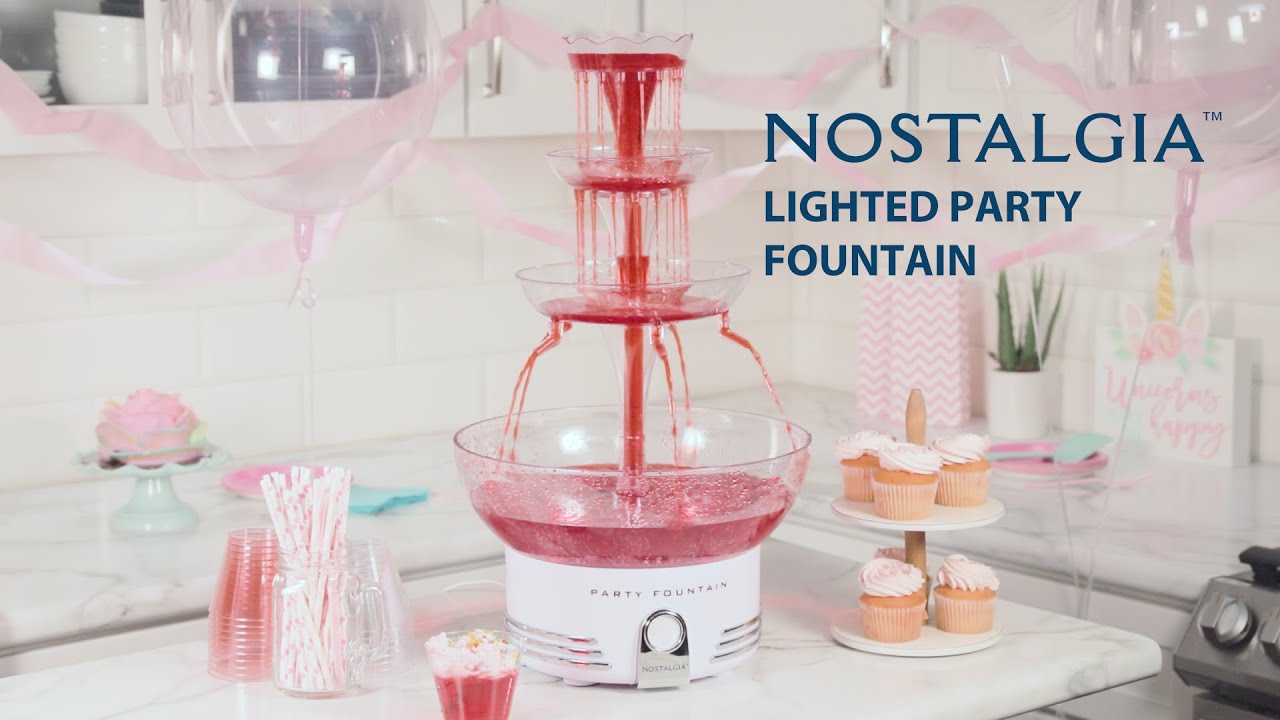 キッチン家電 Lighted Party Fountain Nostalgia Vintage Collection Electric Juice Drink Punch Machine