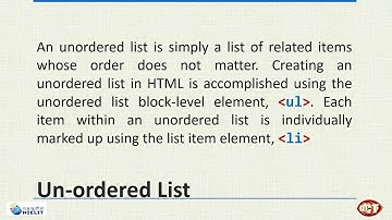 HTML using VS Code Editor - UL Tag