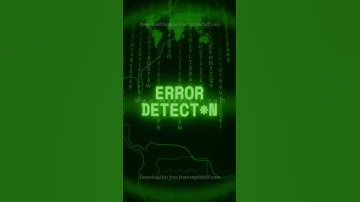 ERROR DETECTED   Retro CRT green screen glitch text animation