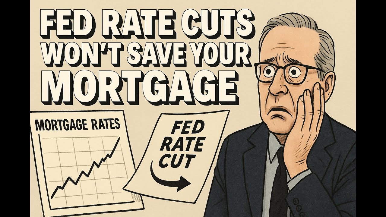 Fed Rate Cuts Won’t Save Your Mortgage 🏠 | Here’s the Real Reason Rates Stay High 🚨