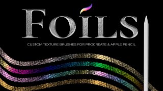 Foils Brush Pack 1 for Procreate 5 ((PrettyWebz Brush Demo))