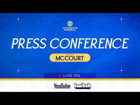 🎙️ Revivez la conférence de presse de Frank McCourt depuis l’Orange Vélodrome 🏟️ — football video