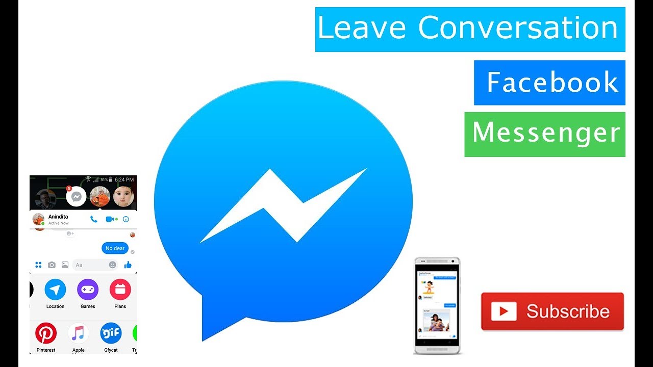 Facebook Tips: How to Leave Group Conversation Facebook Messenger - YouTube