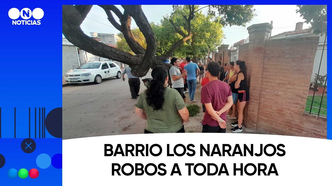 Barrio Los Naranjos: robos a toda hora