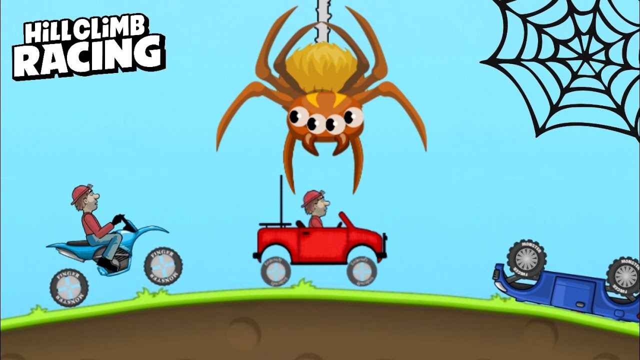 Hill Climb Racing - SPIDER vs ALL VEHICLES