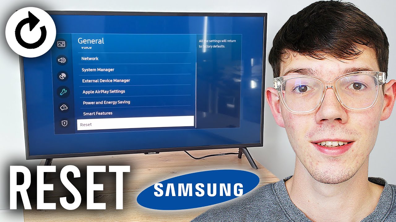 How To Reset Samsung TV To Default Settings - Step By Step - YouTube