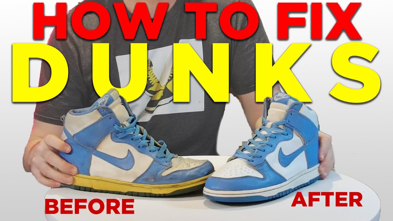 How I Fixed $60 Beat Vintage Nike Dunks (2004 Nike Dunk Restoration) -  YouTube