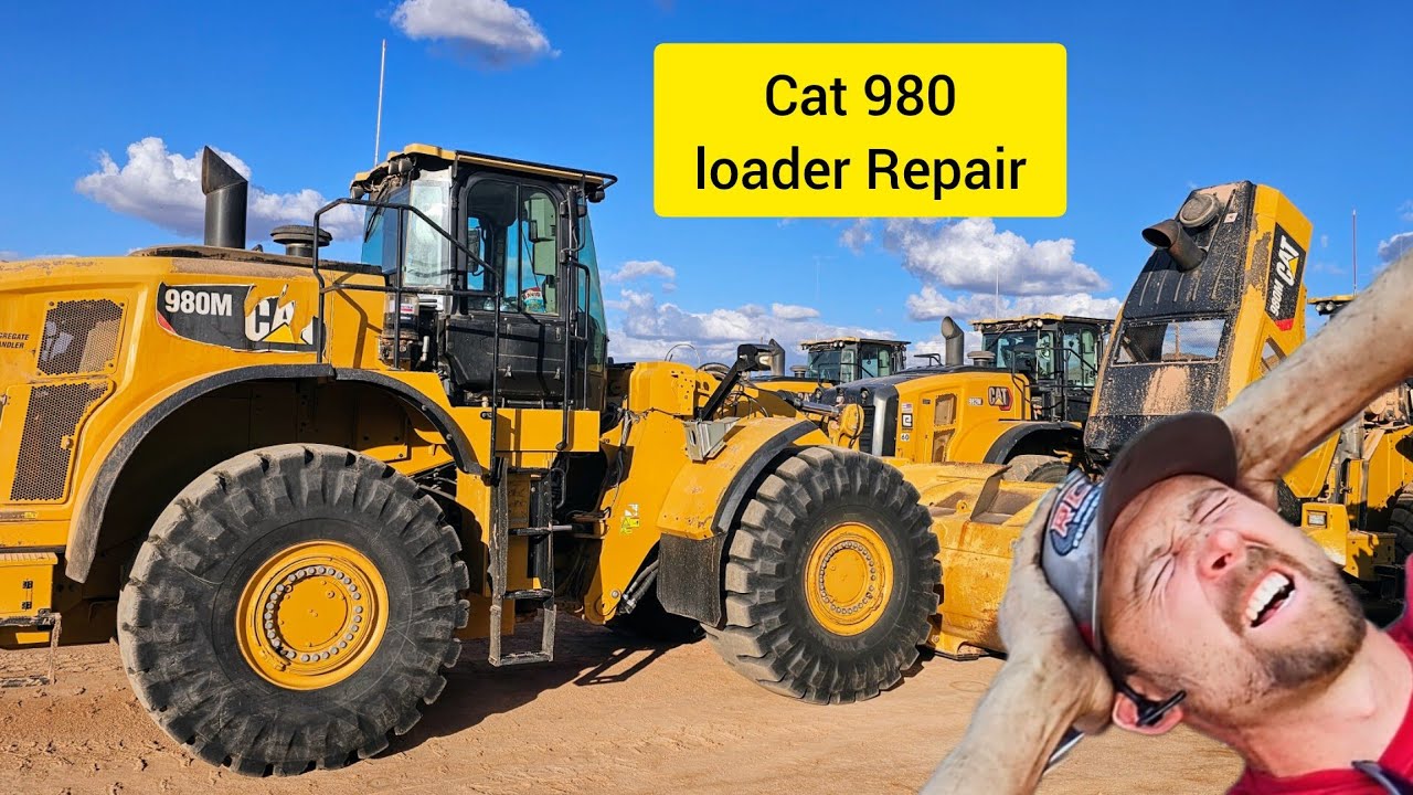 Day in the life of a equipment mechanic CAT 980M Wheel Loader