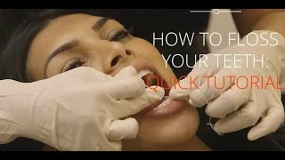 How To Floss Your Teeth Properly Tutorial