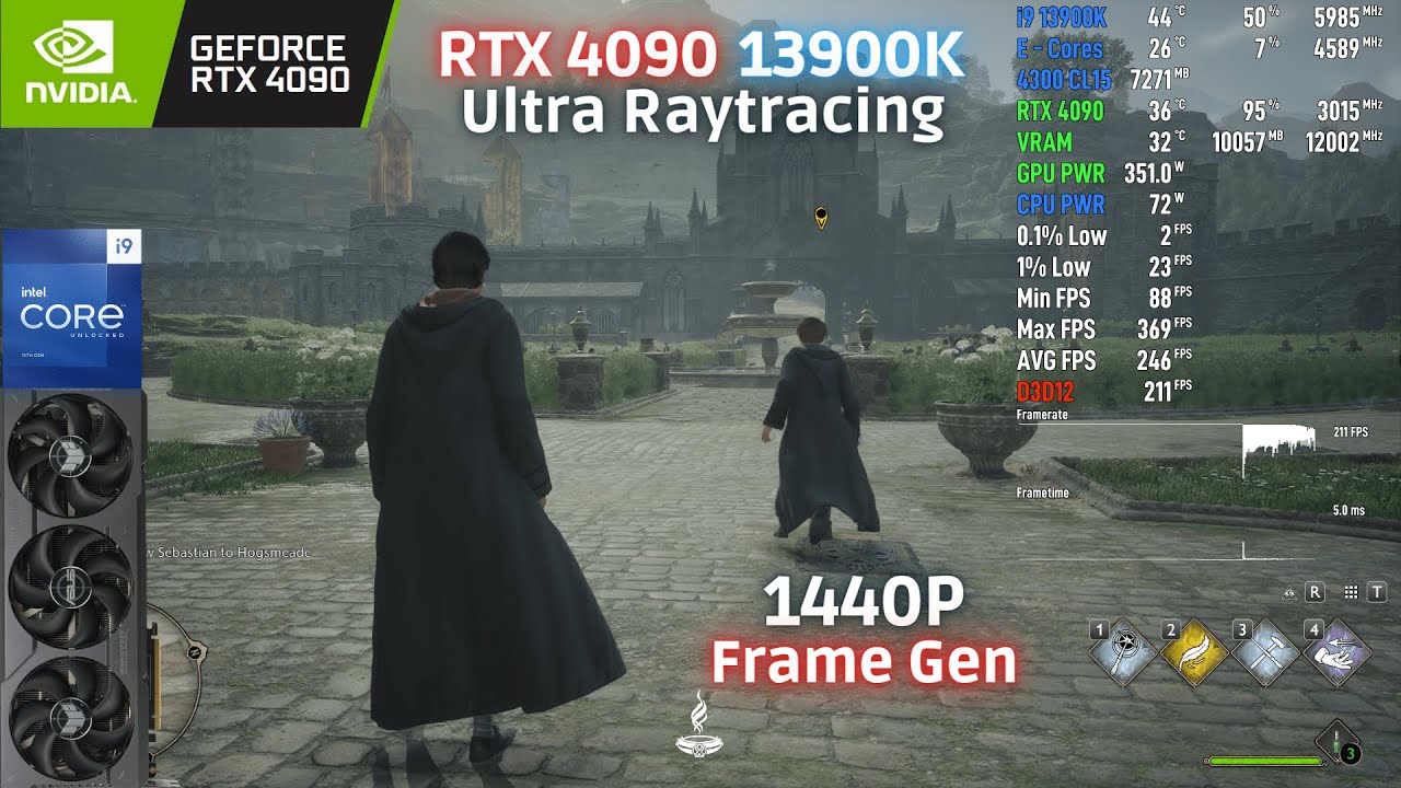 Hogwarts Legacy - 1440p Frame Generation - Ultra Raytracing | RTX 4090 ...