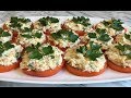 Быстрая Закуска ПОМИДОРЫ ПОД СЫРОМ Съедается Молниеносно!!!  / Tomatoes with Cheese
