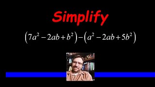 Celebrity How to Subtract Polynomials - LIKE TERMS - Algebra Profile