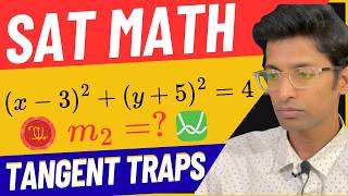 Digital SAT Math: The Circle "Desmos Trap" (Tangents & Translations)