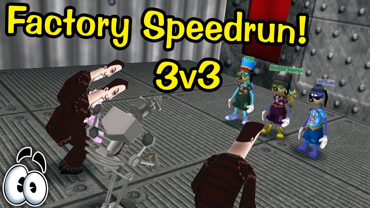 Toontown Rewritten | Sellbot Factory 3v3 Speedrun!