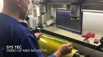 Midi plate mounter for cylinders with shaft