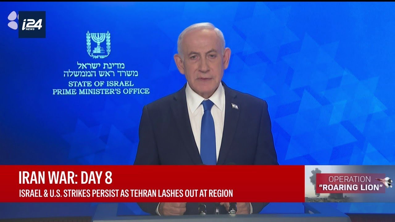 PM Netanyahu addresses nation on day 8 of war with Iran