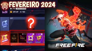 MUDOU TUDO! TODOS OS PRÊMIOS DO PRÓXIMO PASSE BOOYAH DE FEVEREIRO 2024, MAIS SLOT PARA EMOTE E MAIS!