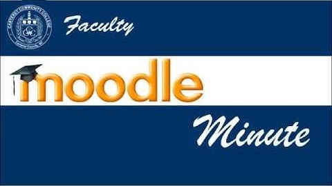 Moodle Minute: How to Print a Syllabus(Faculty)