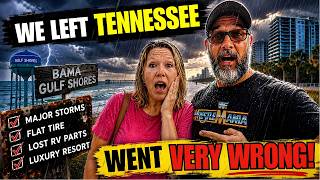 RV Life: Traveling From Tennessee to Alabama | Storms, Flat Tire & More!