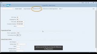 2  Create Request For Quotations SAP