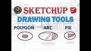 POLYGON ARC AND PIE - SKETCHUP TUTORAIALS|MODELLING SOFTWARES|CIVIL|ARCHITECTURE|TAMIL|DRAWINGTOOLS