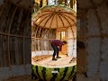 Turning a Giant Watermelon into a Tiny House 🍉🏡 (Satisfying Timelapse) #shortsviral #shorts #short