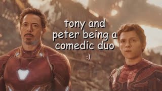 tony and peter being a comedic duo for 3 minutes straight.