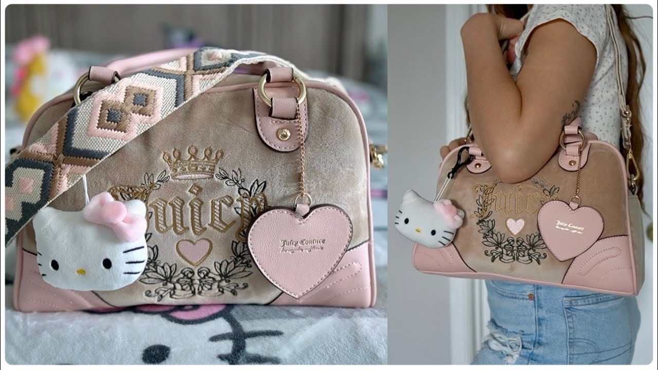 Что в моей сумке ♡ Боулер Juicy Couture Heritage в кафе 🤎