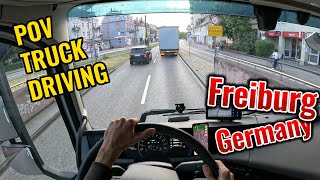 Pov Truck Driving Volvo FH500 - Freiburg im Breisgau Germany #povtruckdriving #pov #truckdriver