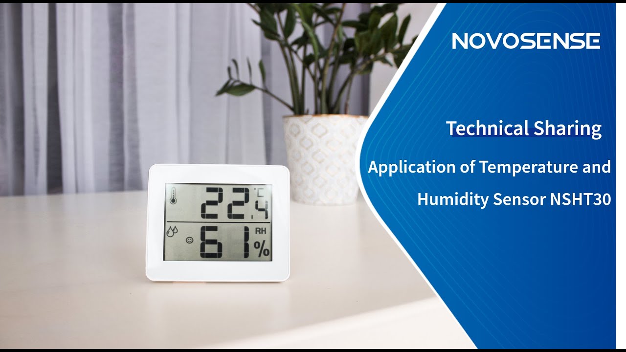 Novatron Humidity Sensor Application of NOVOSENSE NSHT30 Temperature and Humidity Sensor - YouTube