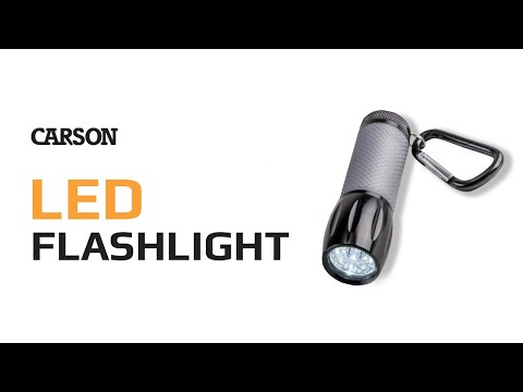 LEDSight Pro™ Flashlight (SL-55) - Glow in the dark flashlight with carabiner clip!