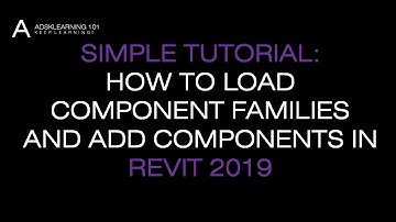 REVIT ARCHITECTURE LESSON 14_HOW TO LOAD COMPONENT FAMILIES AND ADD COMPONENT