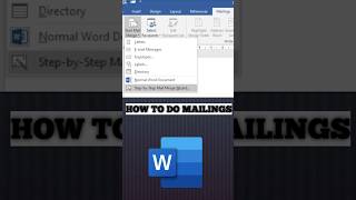How to Mailings in MS Word | Mailings in Word 2025 | How to Mail Merge on Microsoft Word