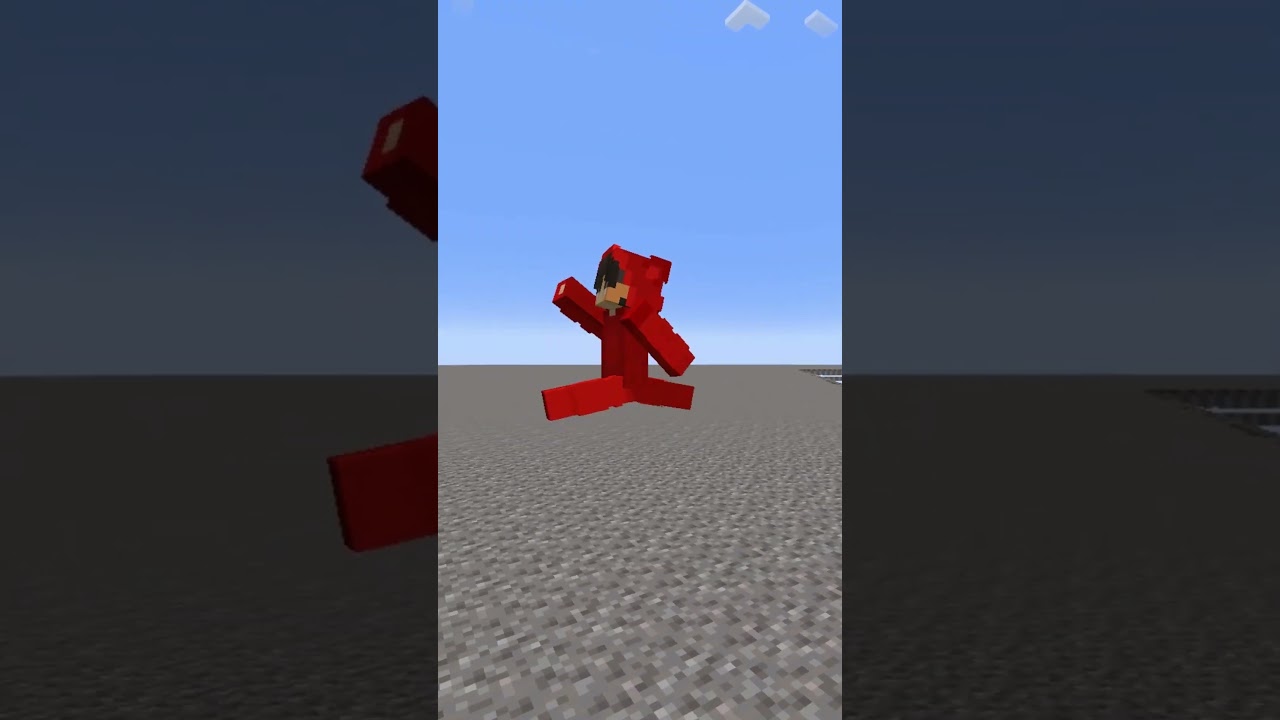 One LAYER of FLOATING GRAVEL! #minecraft #shorts