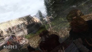 Skyrim Graphics Comparison - Modded vs Vanilla intro sequence