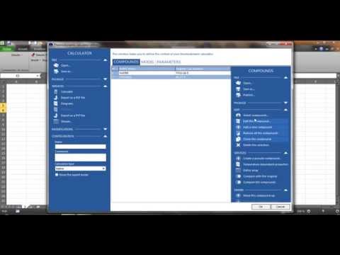 Easy thermodynamic calculations in Excel with Simulis Thermodynamics - ProSim