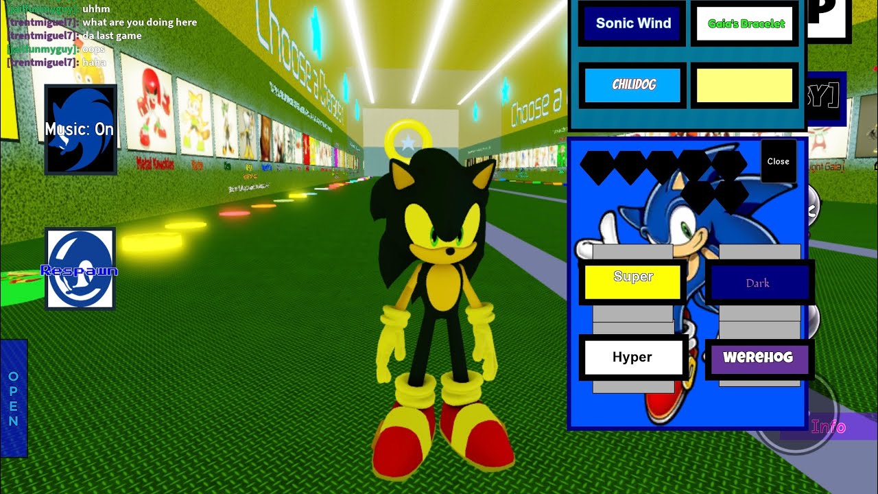 HYPER SONIC vs SUPER SONIC in ROBLOX 