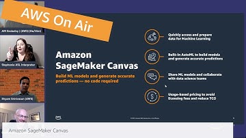 AWS On Air ft. Generate ML predictions directly in Amazon SageMaker Canvas