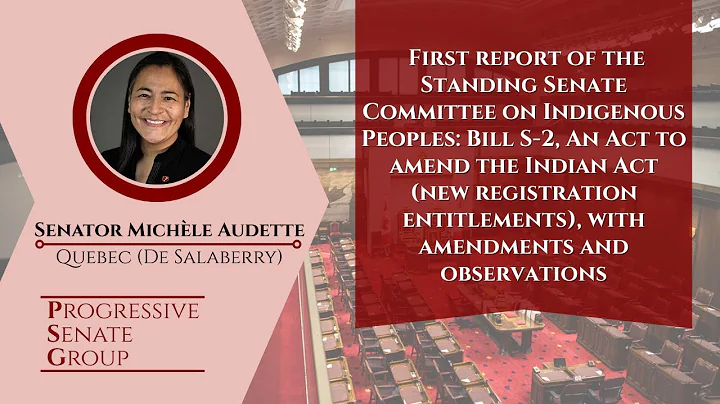 Senator Audette speaks at report stage of Bill S-2 - December 2, 2025 (English feed)