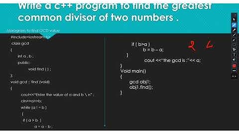 12th HSC | c++ program to find out GCD of w number | lecture 15
