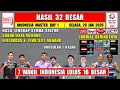 7 WAKIL INDONESIA MENANG ~ Hasil 32 Besar Indonesia Master 2026 Hari Ini ~ SABREZ &amp; LEO/BAGAS MENANG