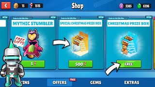 ? Unbelievable Opening FREE Christmas Prize Box in Stumble Guys ? Special Emote & Skins Revealed ?